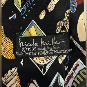 Nicole Miller vintage minor-league baseball tie